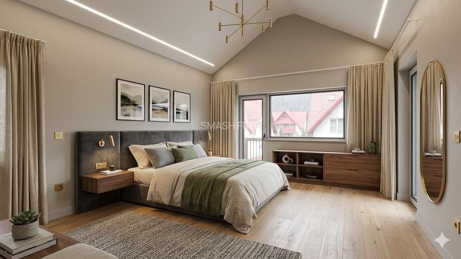 Apartament cu 4 camere 125 mp (4 garsoniere) la cheie + 60 mp pod - Busteni - 23