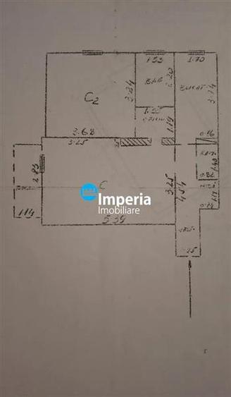 Apartament 2 cam, decomandat circular , de vanzare in zona Copou - Parc Copou