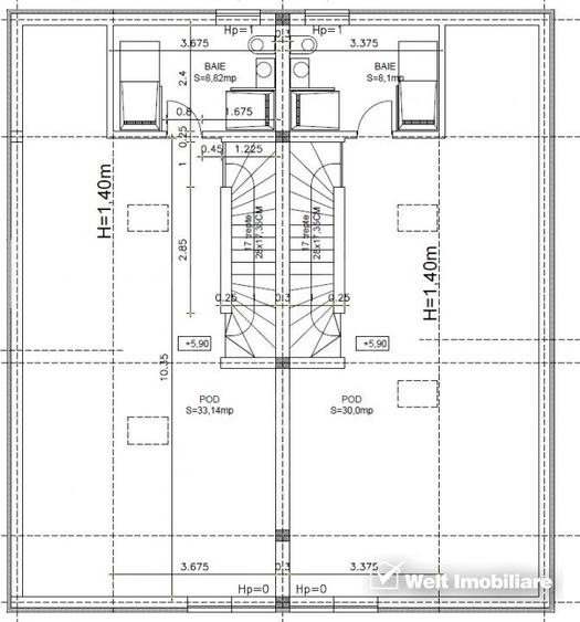 Duplex 240 mp, D+P+E+M, zona linistita de case, panorama deosebita !