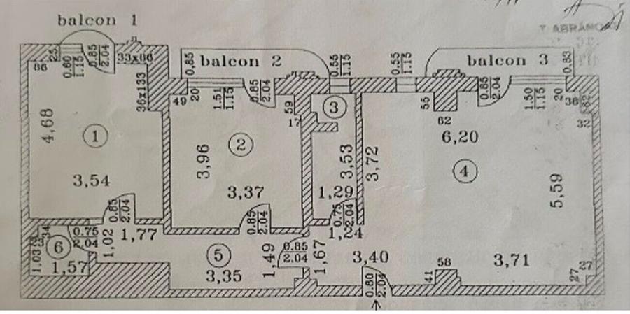Decebal vanzare apartament 3 cam dec