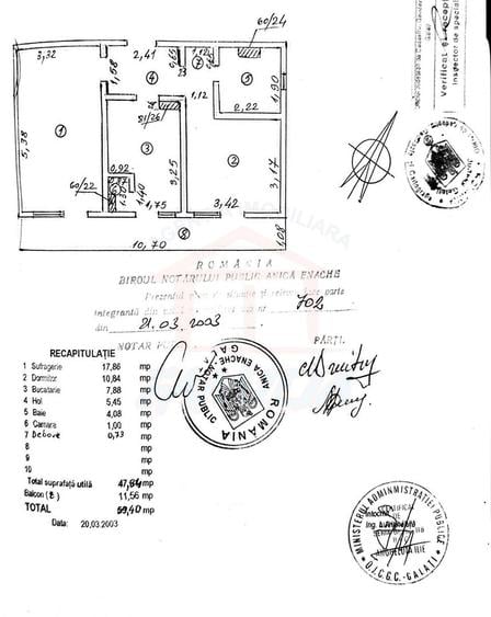 70.ooo euro, apartament 59 mp, 2 camere, decomandat etaj 5 Micro18