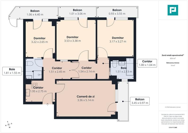 Apartament exclusivist 4 camere 70mp | Malul Begăi