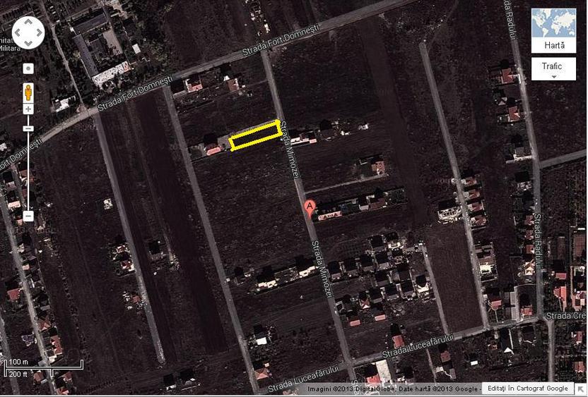 Domnesti-Ilfov,Str. Radului-Mimozei,teren constructii-case-vile cu uttilitati