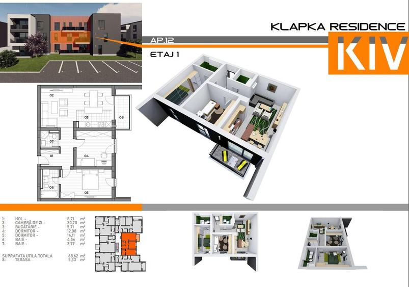 Apartament 3 camere, 2 băi | Braytim | Comision 0%