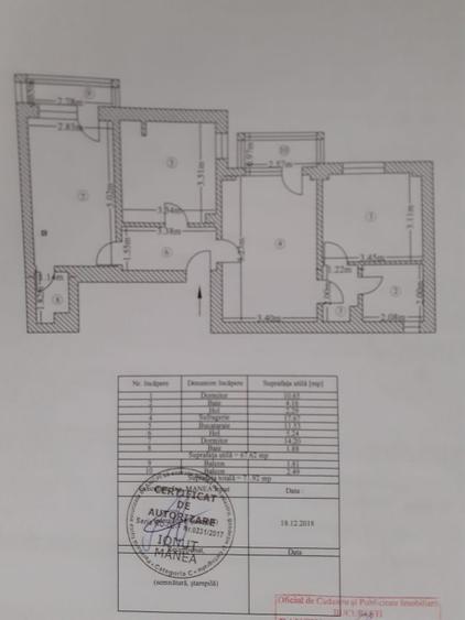 Inchirere Apartament 3 camere 71 mp - Parcul Circului