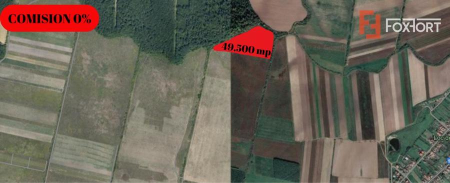 COMISION 0% Teren extravilan Mosnita in zona de Padurea Bistra - 49.500 mp