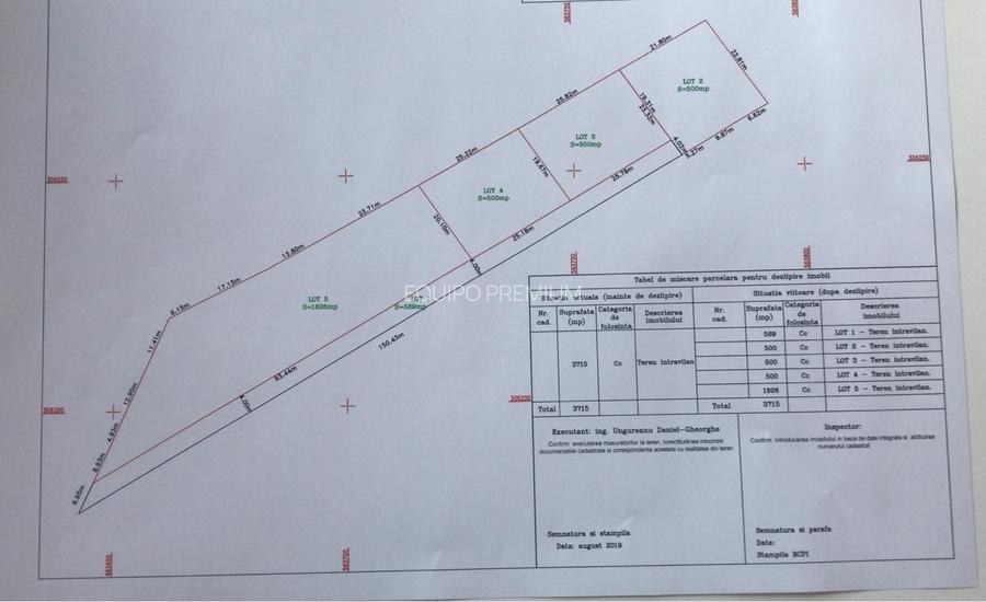Teren intravilan 3715 mp Front stradal 45.12 ml Posibilitate parcelare - 4