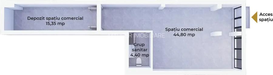 Spațiu comercial cu vitrină, 64,55 mp, Avantgarden - 4