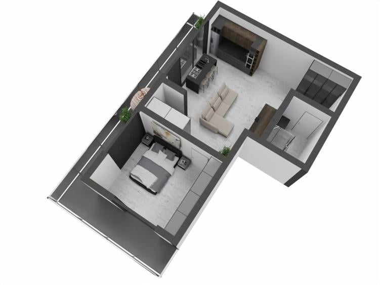 Apartament O.B.A TOWER- 2 camere