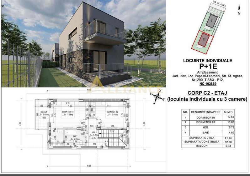Vila Individuala P+1 Popesti 257 mp Teren