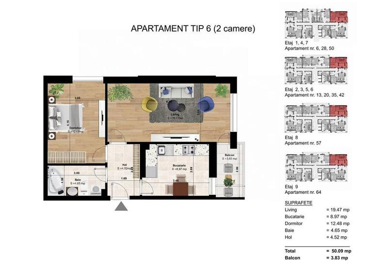 Promotie 115.000eur - 2 Camere - Gata de mutat