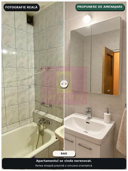 2 camere Apusului | 40,4 mp | parter | Sector 6
