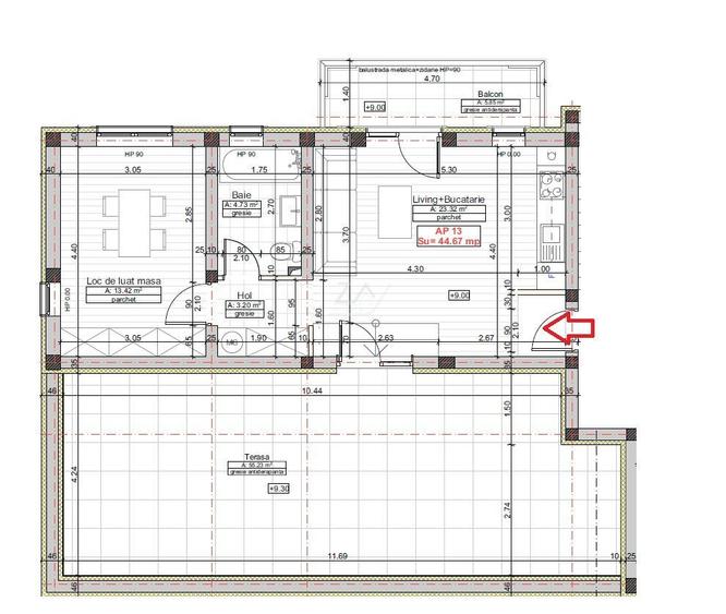 Proprietar vand apartament tip Penthouse. Bloc finalizat. Toate utilitatile.