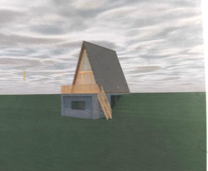 Teren cu Construcție și Proiect Autorizat A-Frame în Teiuș