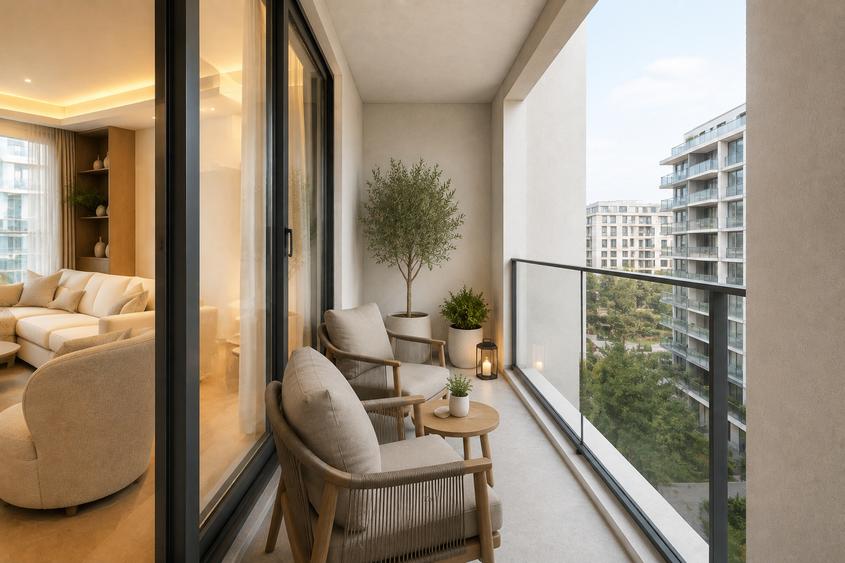 APARTAMENT CU 4 CAMERE ÎNTR-UN COMPLEX REZIDENȚIAL DE EXCEPȚIE - BĂNEASA
