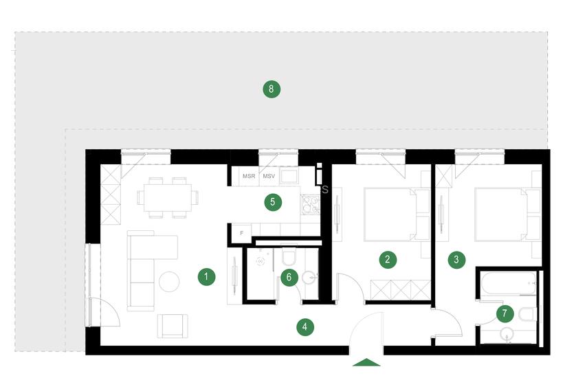 Apartament de 3 camere cu mutare imediată  - Pădurea Băneasa - Grădina proprie - 1
