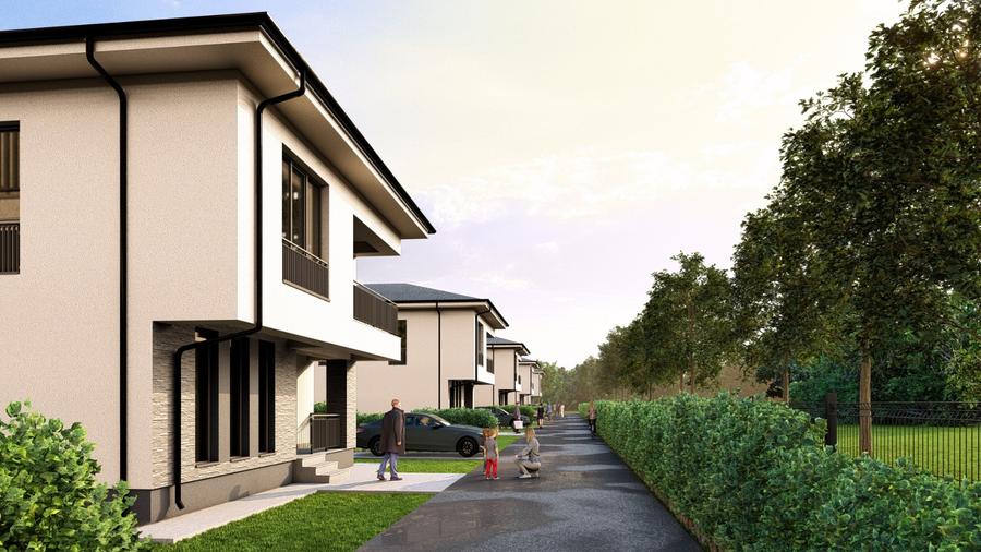 Casă nouă 4 camere Bolintin Vale – încălzire în pardoseală, teren 320 mp, terasă