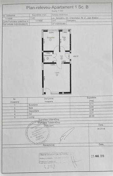 Studio renovat cu terasa si loc de parcare