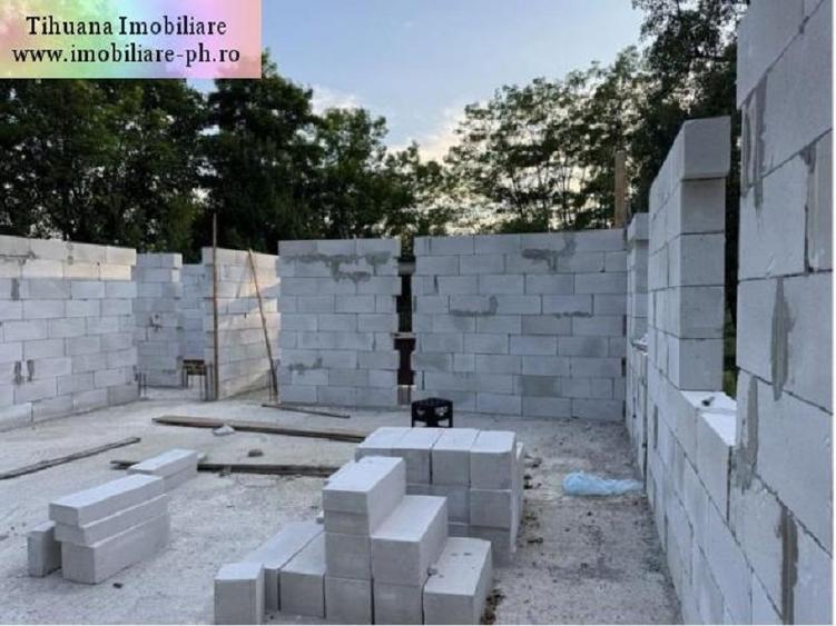 Casa in constructie de vanzare: Aricesti Zeletin,(teren 3100 mp)