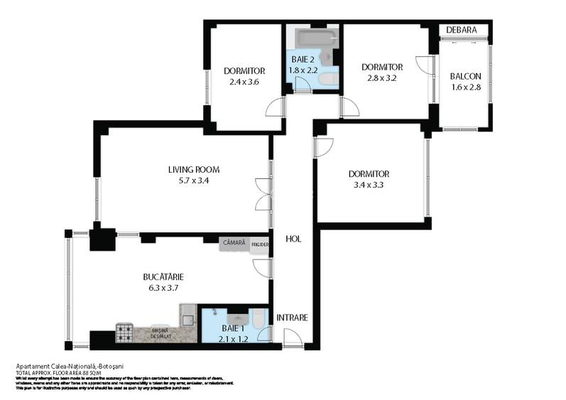 Apartament cu 4 camere, ocazie RARA, Zona Centrala, bine pozitionat si prezentat - 1