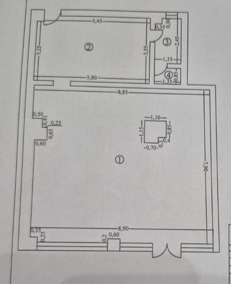 Spatiu comercial, 93 mp, Rovine