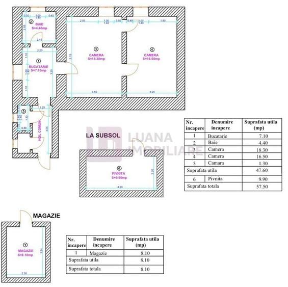 Apartament 2 camere de vanzare |  Central | recent renovat | Tribunal |