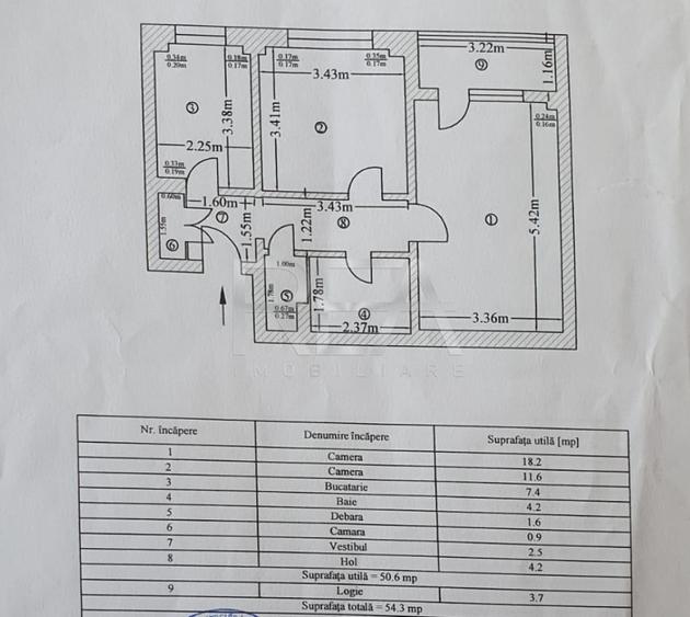 2 camere-Decomandat-54,3 MP- Petre Ispirescu/Calea Rahovei