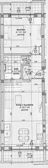 Apartament 2 camere | 45 mp utili | 2 balcoane | Zona Arhitecților, Sibiu - 1