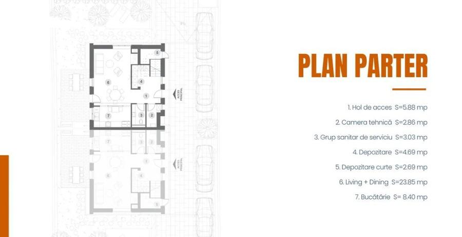Locuință tip duplex cu design modern și curte proprie | 800m Colosseum mall