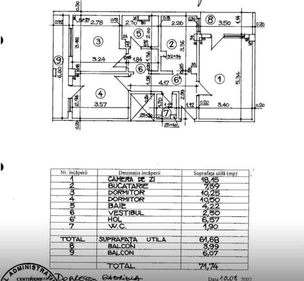 Apartament 3 camere Crângași, 72 mp, 2 băi, 2 balcoane, aproape de metrou - 9