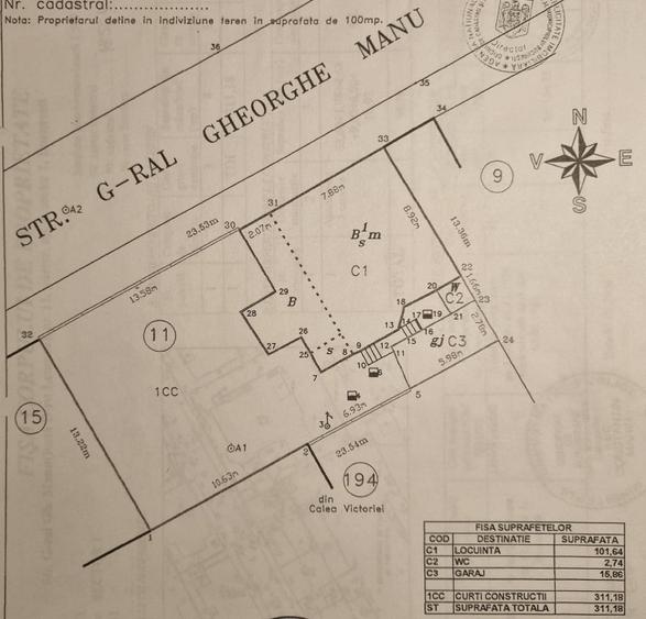 Vând casa si curte in zona centrala premium