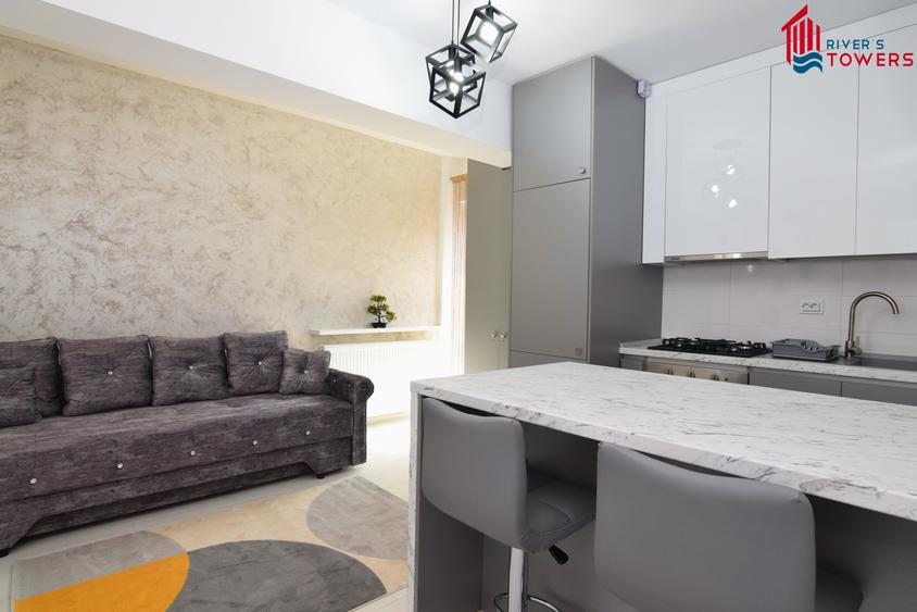 Studio cu 2 camere, River"s Towers, et 11 din 13, mobilat si utilat complet