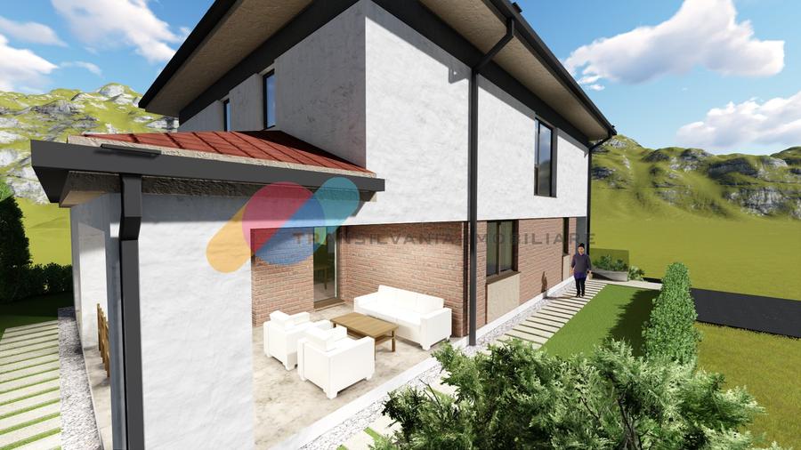 Casă individuala nZEB, 230 mp utili și teren generos de 400 mp