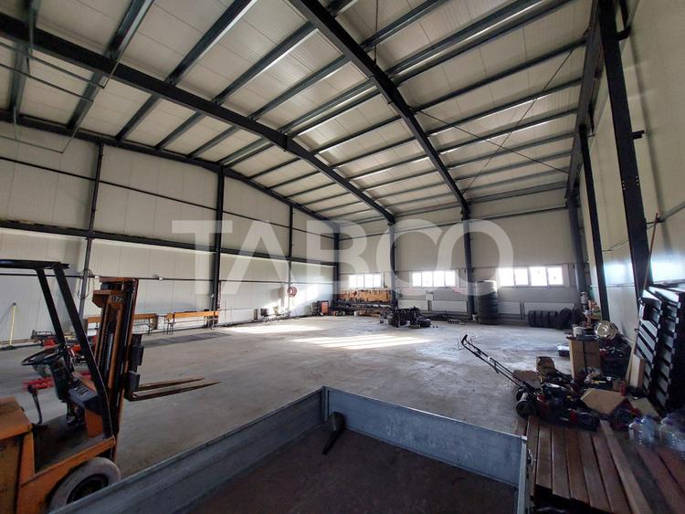 Hala industriala de vanzare cu teren de 12000 mp Bradu Sibiu