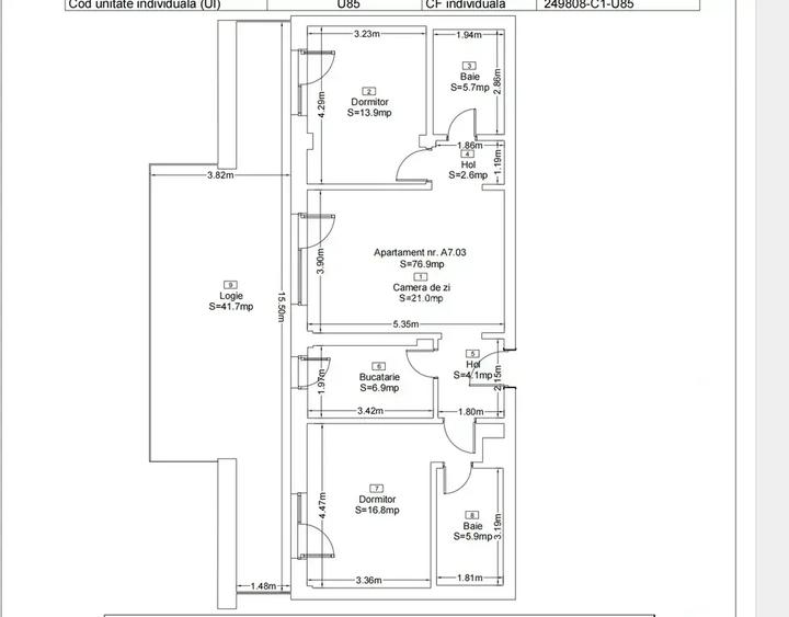 PENTHOUSE 3 camere TERASA 42 mp METROU Nicolae Telcu la 3 minute