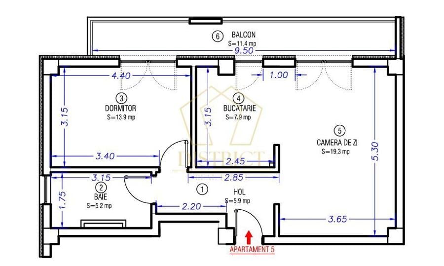 Apartament cu 2 camere | Aradului