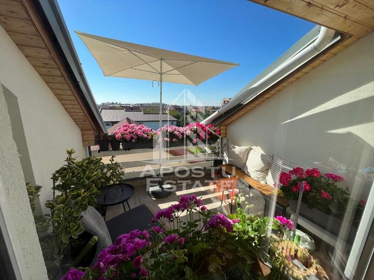 Apartament cu 3 camere, 2 terase, mobilat, la asfalt, zona Planetelor