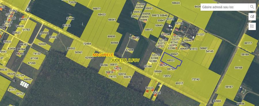 Vand teren cu suprafata de 26.000mp intravilan in Cornetu - Magurele