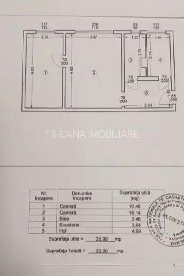 Apartament 2 camere de vanzare : Malu Rosu-(Rasnovenilor),parter - 9
