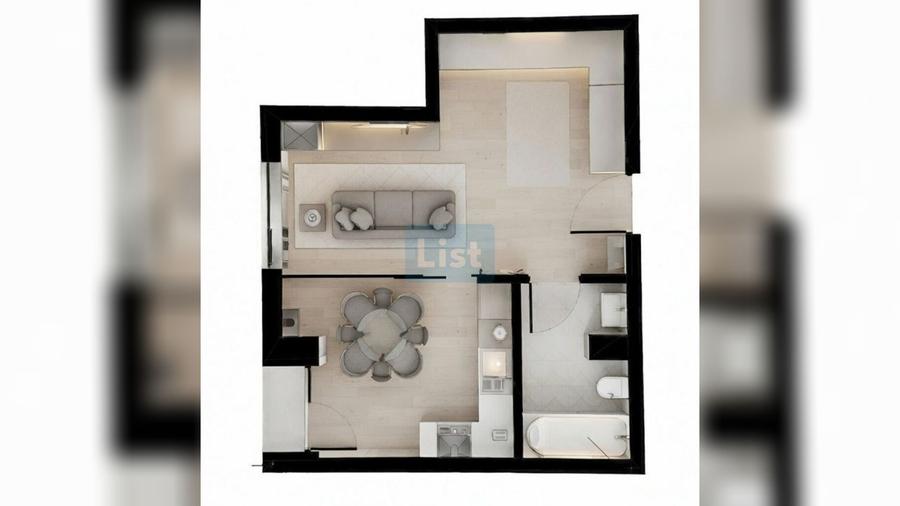 Apartament cu o cameră finisat , 37 mp, Gheorgheni – Str. Sopor