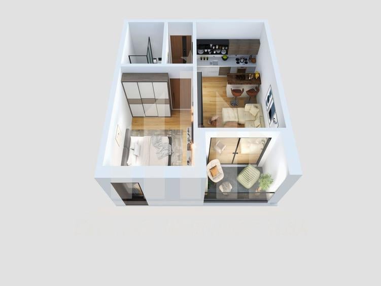 Apartament 1 camera | 37 mp | Etaj 1 | Bloc Nou 2026 | Cetate