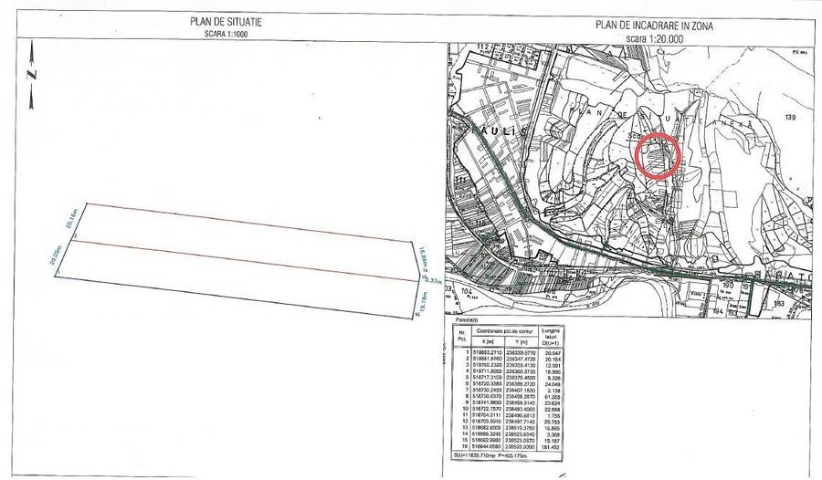 De Vanzare Teren extravilan 6722 mp Păuliș – zona Roca Bruna, Arad