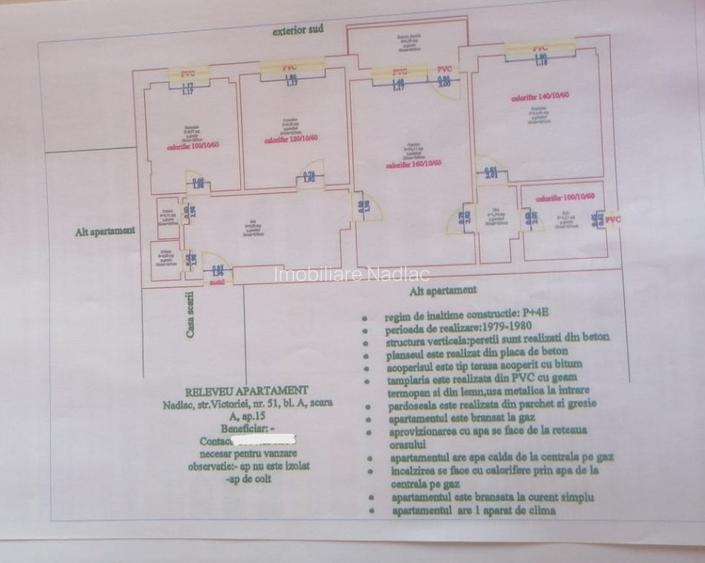 Apartament 3 camere etaj 4 cu garaj in Nadlac - 4