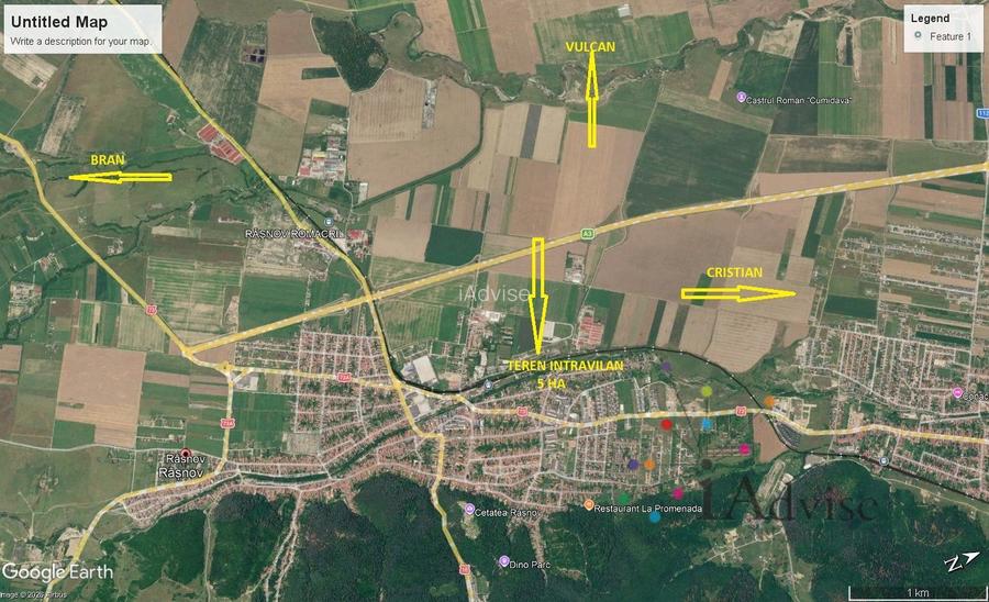 Teren intravilan industrial de vânzare în Râșnov, acces direct la calea ferată - 2