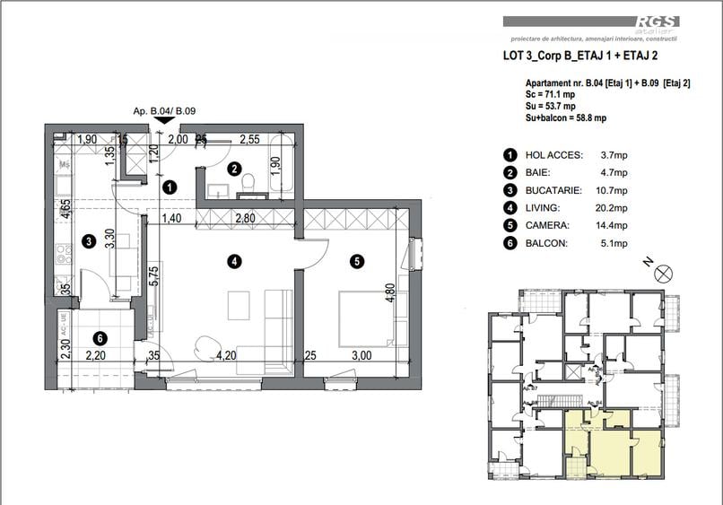 Apartamente 1-2 sau mansarda, suprafete 40-60mp, Complex rezidential Comision 0