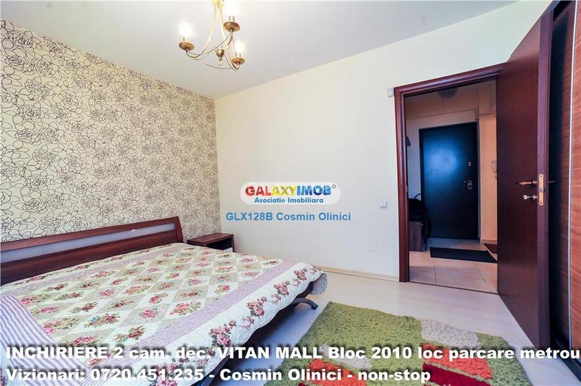 Inchiriere 2 camere Mall Vitan bloc 2010 loc parcare centrala metrou - 10
