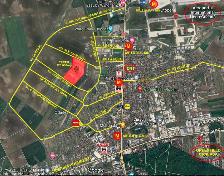 Oportunitate de Investitie in Otopeni - teren 23.000 mp