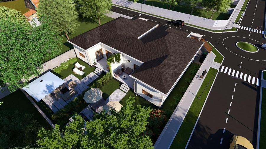 COMISION 0% | Duplex 4 Camere | Giroc | 88mp Utili + Terasa 14mp | 340mp Teren