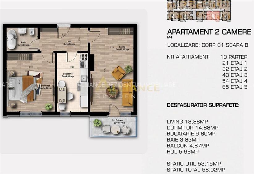 3 camere, 2 bai - Complex rezidential modern - confort, calitate si acces rapid - 10