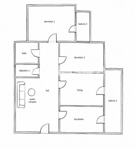 Apartament Decomandat 3 Camere 2 Balcoane | Etaj 2 | Expunere S-V Str. Mehedinti - 3